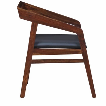 Clint Solid Wood Armchair in Provincial Teak Finish by Woodsworth