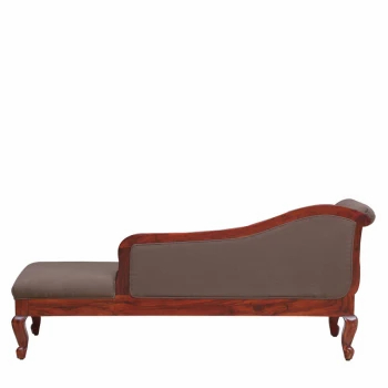Clifford Solid Wood Chaise Lounger in Honey Oak Finish by Amberville